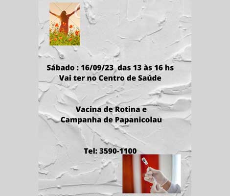 Vacina de Rotina e Campanha de Papanicolau