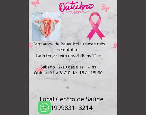 Foto: Campanha de Papanicolau - Outubro Rosa