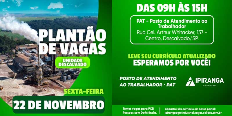 Foto: Emprego - Plantão de Vagas