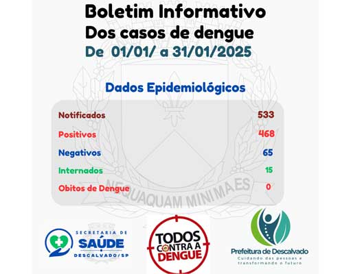 Boletim Informativo dos Casos de Dengue