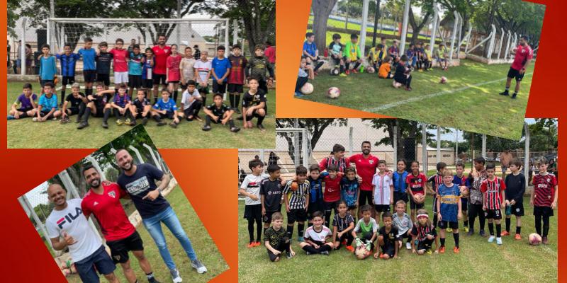 Prefeitura e SELT promovem Clínica de Futebol com mais de 90 crianças